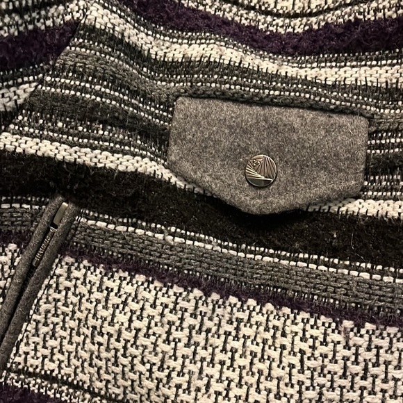 Eleven Paris Teofil Tweed Striped Moto Jacket, Asymmetrical Zip, Relaxed Fit XS - Picture 15 of 15